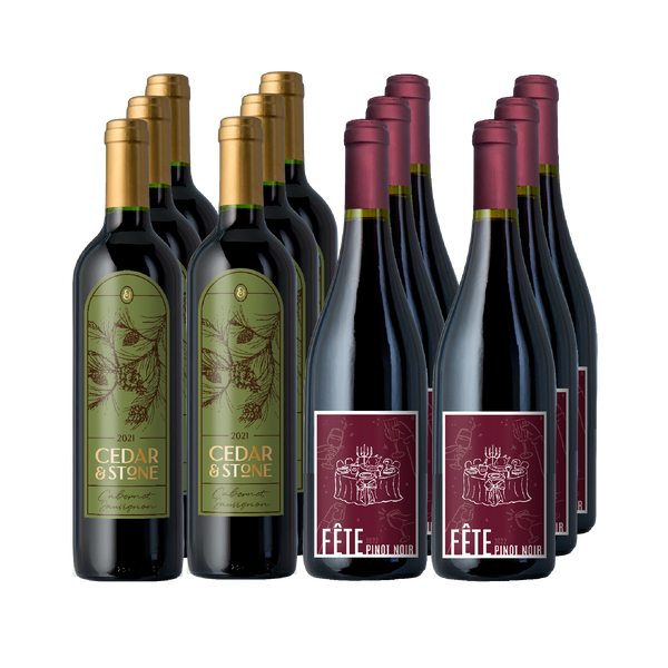 Black Friday California Best 12 Bottle Wine Set All Red