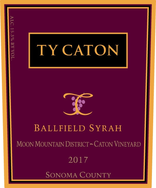 Ty Caton Vineyards Estate Ballfield Syrah 2017