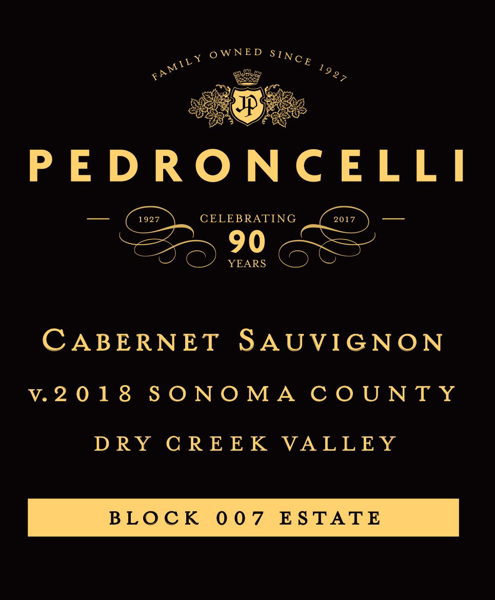 Pedroncelli Block 007 Cabernet Sauvignon 2018